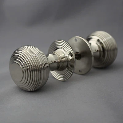 Boutons De Porte En Nickel Beehive - Photo 1/4