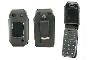caseroxx Leather-Case with belt clip compatible with Nokia 2660 Flip made from g - Picture 1 of 4