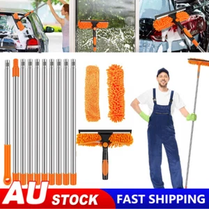 4.2m Telescopic Conservatory Window Glass Cleaner Cleaning Kit Wash Squeegee AU - Picture 1 of 22