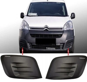 PAIR LEFT+RIGHT FRONT BUMPER LOWER GRILLES 2pcs. FOR CITROEN BERLINGO 2016-2018 - Picture 1 of 12