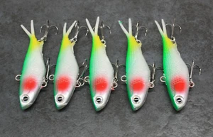 Soft Plastic Vibe Lures x5, 95mm, Vib Vibes Blade trazo transam Fishing Lure - Picture 1 of 4