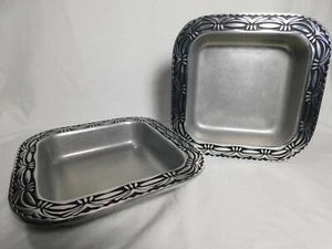 Set of 2 Wilton Armetale Copacabana Square Baking Dishes - Picture 1 of 7