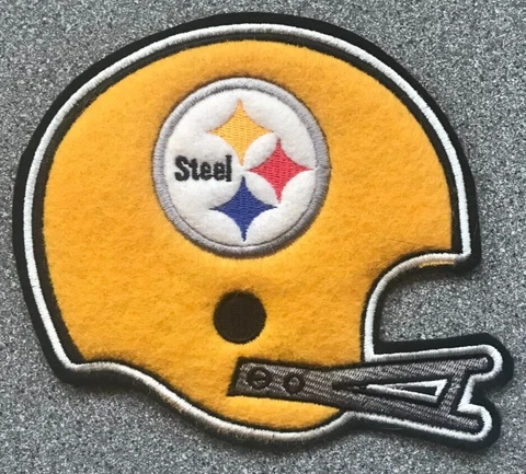 1962 PITTSBURGH STEELERS NFL FOOTBALL 6" CLASSIC THROWBACK HELMET TEAM PATCH Cover