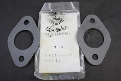 NUEVA CANTIDAD:2 juntas de admisión Harley-Davidson XR-750/1000 OEM # 27015-72R Foto 1 de 4