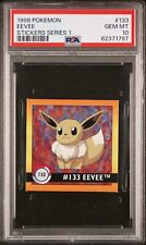 PSA 10 GEM MT Eevee #133 1999 Pokemon Series 1 Sticker POP 1