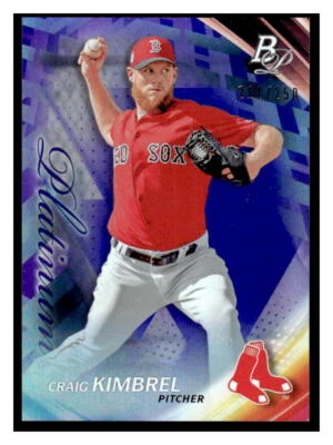 2017 Bowman Platinum #66 Craig Kimbrel Purple #/250 - Image 1 of 2