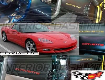 EMBLEMA CROMADO PARA GUANTERA SE ADAPTA A CHEVROLET CHEVY CORVETTE C6 05 06 07 08 2009 Foto 1 de 4
