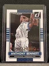 2014-15 Donruss GOLD PRESS PROOF Anthony Bennett 3/10 -RARE!- #77 Timberwolves