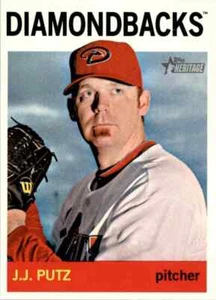 2013 Topps Heritage J.J. Putz Arizona Diamondbacks #308 - Picture 1 of 2
