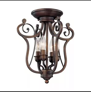 Millennium Lighting Chateau 4 Light Semi-Flush Ceiling Mount, Bronze - 1144-RBZ - Picture 1 of 1