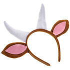 Goat Headband with Horns for Animal Cosplay and Parties