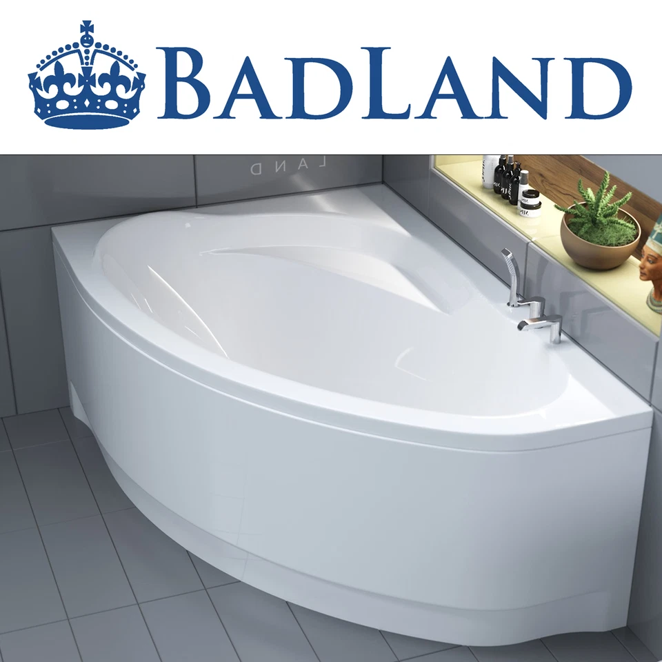 POLIMAT Badewanne Eckwanne 150x100 160x100 Rechts / Links Schürze + GRATIS ACRYL WANNE