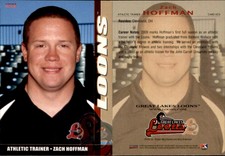 Zach Hoffman 2009 Choice Great Lakes Loons #29 Card *AutographDen*