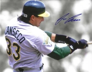 Signed  8x10 JOSE CANSECO Oakland A's Autographed Photo  w/ Show Ticket - Picture 1 of 1