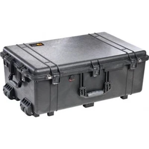 Peli Case 1650 Trolley sin espuma negro estuche protector impermeable NUEVO - Imagen 1 de 2