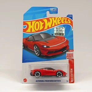 2022- Automobili Pininfarina Battista Red Edition Factory Sealed Hot Wheels 1/64 - Foto 1 di 2