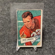 1952 Bowman Large Chicago Cardinals Football Card #110 Jack Simmons RC 