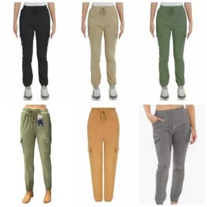Pantaloni da donna cargo combattimento donna vestibilità slim casual tasca jogger sportivi - Foto 1 di 10