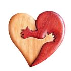 Craft Gifts Heart Shaped Wood Carvings Wooden Wooden Heart Token