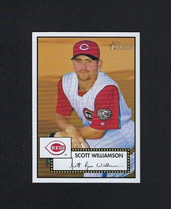 2001 Topps Heritage #226 SCOTT WILLIAMSON Reds RED BACK (1952 Topps Design) NRMT - Picture 1 of 2