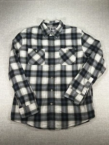 Converse Shirt Adult Medium Blue Button Up Long Sleeve Pockets Classic One Star - Picture 1 of 8