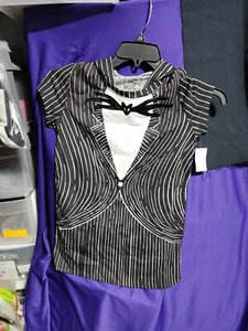 XX 88848 Junior Jack Skellington Nightmare Before Christmas Hooded Shirt Costume - Picture 1 of 2