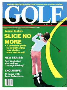 1987 Golf Magazine April SLICE NO MORE Ken Venturi On Shotmaking Masters Preview - Picture 1 of 2