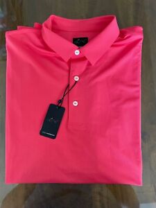 NWT MEN'S GREG NORMAN POLO, SIZE: L, COLOR: CORAL SUNSET (J466)
