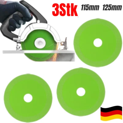3Stk Diamantscheiben für das Schneiden von Glas und Keramikfliesen 115/125mm DE - Bild 1 von 4