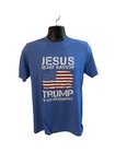 Jesus Is My Savior Trump Is My President American Unisex T-Shirt NWOT Size Med