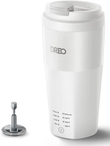Dreo Milchaufschäumer BaristaMaker 4 in 1 Milchaufschäumer To Go weiß - Bild 1 von 18