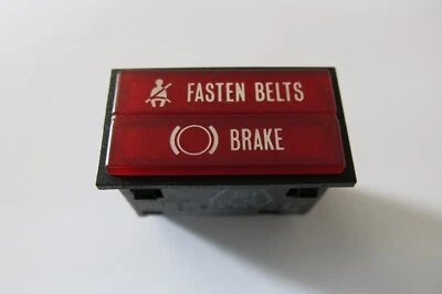 Luz de advertencia del cinturón de seguridad del tablero central 74-83 Porsche 911 924 944 113919232 #2 Foto 1 de 4