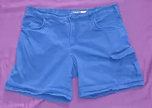 Cabelas Womens Shorts Navy Blue size 12 Canvas 6.5" Inseam Hiker Hiking Outdoor - Picture 1 of 4