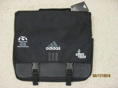 ADIDAS portátil/maletín con logotipo de fútbol juvenil de Estados Unidos, Wisconsin Youth Soccer Assoc Foto 1 de 4