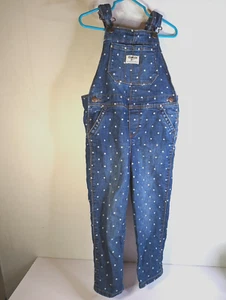 Vintage Oshkosh B'gosh Overalls Vestbak Denim Jeans Polka Dot Size 4T Boys Girls - Bild 1 von 15
