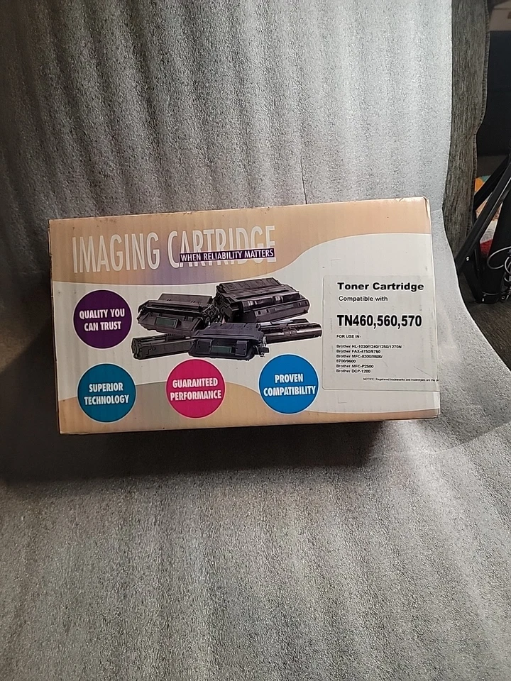 TallyGenicom Replacement Print Toner TN460, 560, 570 Black - Image 1 of 4