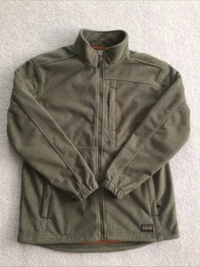 Duluth Trading Shoremans Jacket Mens M Green Fleece 3 Layer Gridlock Windproof - Picture 1 of 9