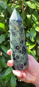 Kabamba Jaspis,   Kabamba JASPIS Obelisk Spitze/  Madagaskar/1,046 Kg - Bild 1 von 4