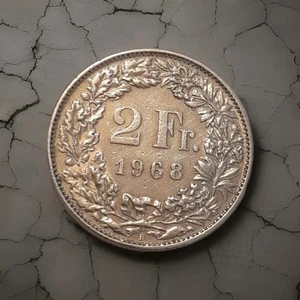 Schweiz  2  Franken  1968 B - Bild 1 von 2