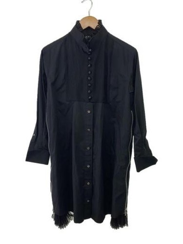 sacai vestito camicia 1 poliestere BLK Colore tinta unita 17 03315
