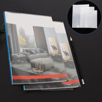  30 Pcs Coprilibri Coprilibro Trasparente Copertine Di Scolastici Testo - Immagine 1 di 4