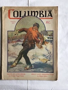 1931 Feb Columbia Magazine Saint Bernard Pass & Lucky Strike Ad On Back - Picture 1 of 2