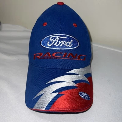 Ford Racing Nascar Hat Mens Blue Strapback Adjustable Cap - Image 1 of 4