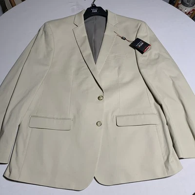 NWT Men's Tan Van Heusen Flex Slim-Fit Stretch Sport Coat Size 48R - Image 1 of 4