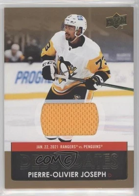 2021-22 Upper Deck Series 1 Debut Dates Jersey Pierre-Olivier Joseph #DD-10 - Image 1 of 2