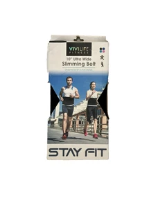 New in box Vivilife Fitness 10” Ultra Wide Slimming Belt Stay Fit Black - Picture 1 of 13