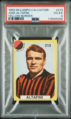 1963-64 Lampo Calciatori Jose Altafini PSA 4 - Cartão de futebol vintage - AC Milan - Imagem 1 de 3