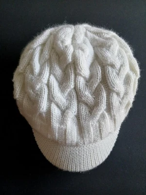 Gorro Adidas Gorra Correa Trasera Blanco Tejido con Cable Mujer Forrado de Vellón Invierno Gorro Foto 1 de 4