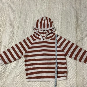 Easy-Peasy Viskose Mischung gestreift Kapuze Langarm Pullover Baby 18 Monate Oberteil - Bild 1 von 5