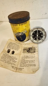 Old Stewart Warner Portable Tachometer Model 757-W In Tin NOS - Picture 1 of 5